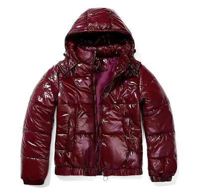 Glänzende Pufferjacke