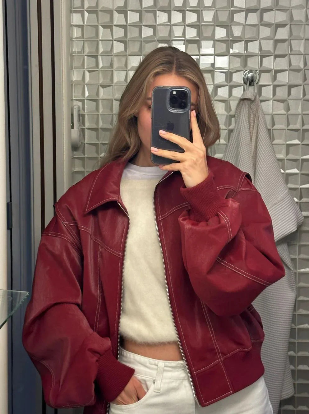 OVERSIZED KONTRASTJAKKE