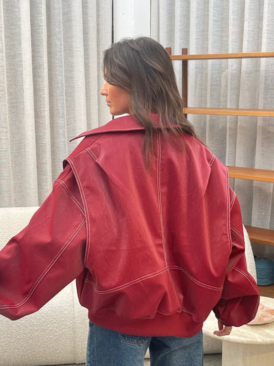 OVERSIZED KONTRASTJAKKE