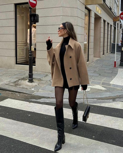Laura oversized ullkåpen