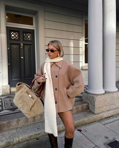 Laura oversized ullkåpen