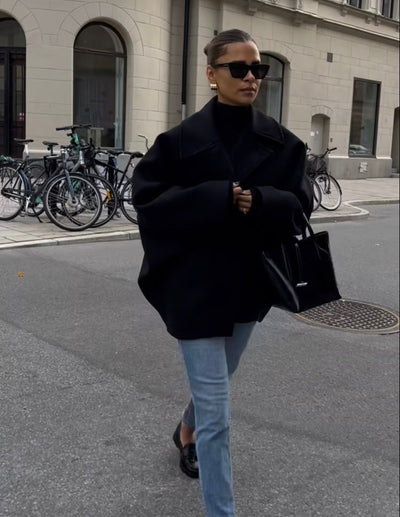 Laura oversized ullkåpen