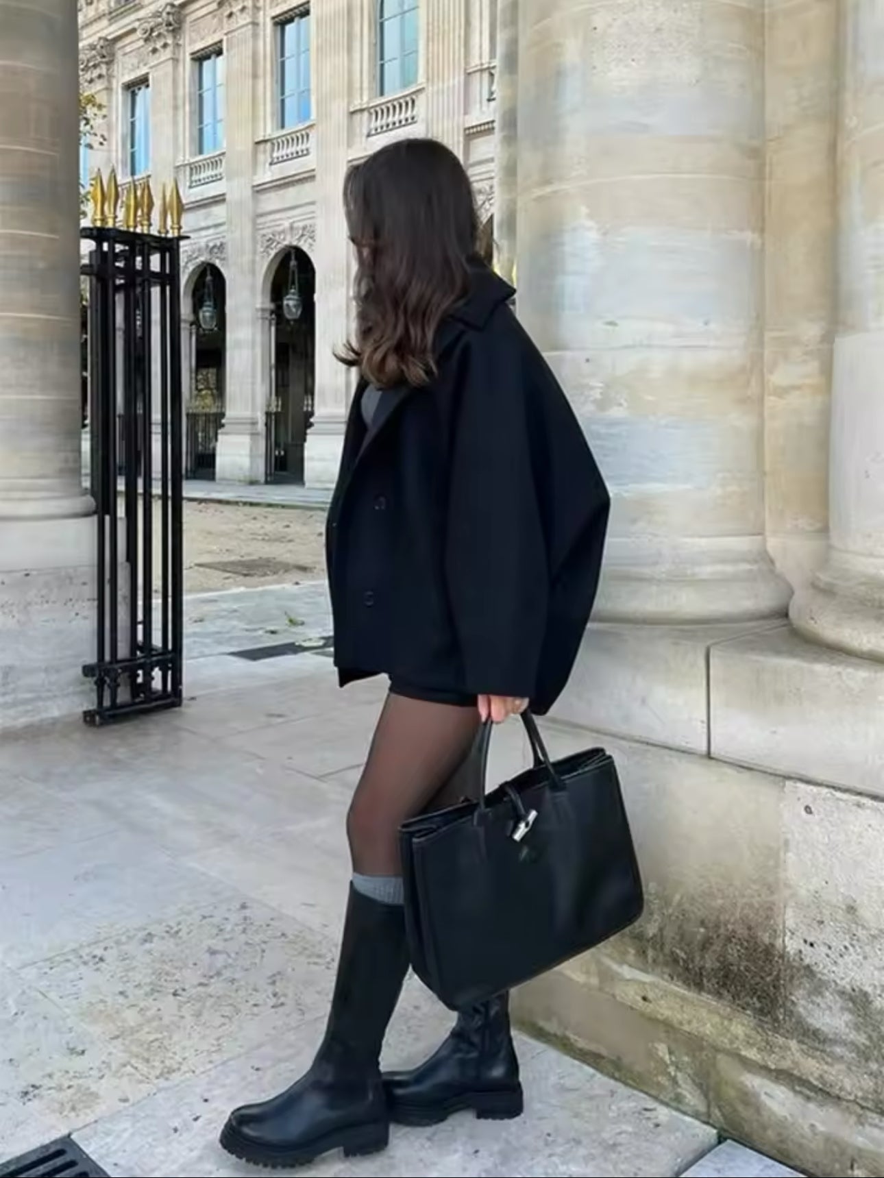 Laura oversized ullkåpen
