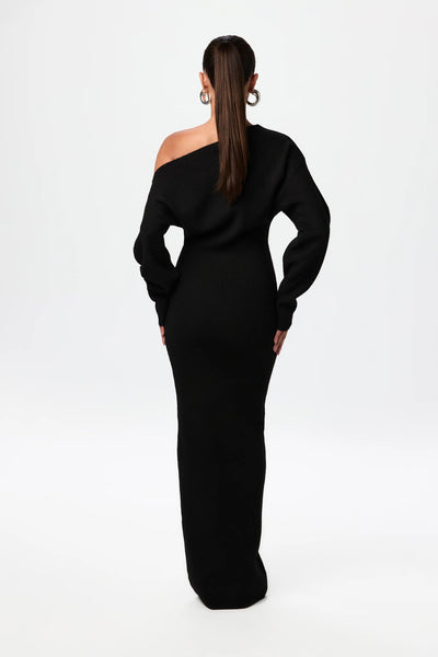 Serena Knit | Off-Shoulder Maxikleid