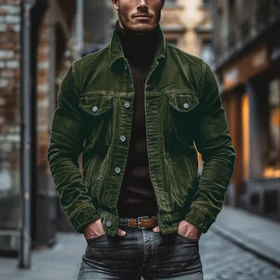 Geir™ | Retro Cordjakke med Tidløs Stil