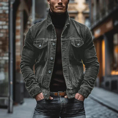 Geir™ | Retro Cordjakke med Tidløs Stil