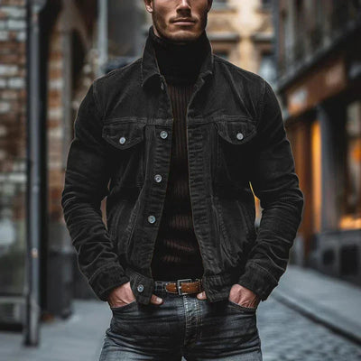 Geir™ | Retro Cordjakke med Tidløs Stil