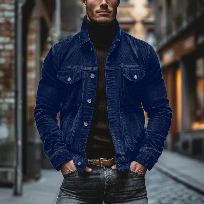 Geir™ | Retro Cordjakke med Tidløs Stil
