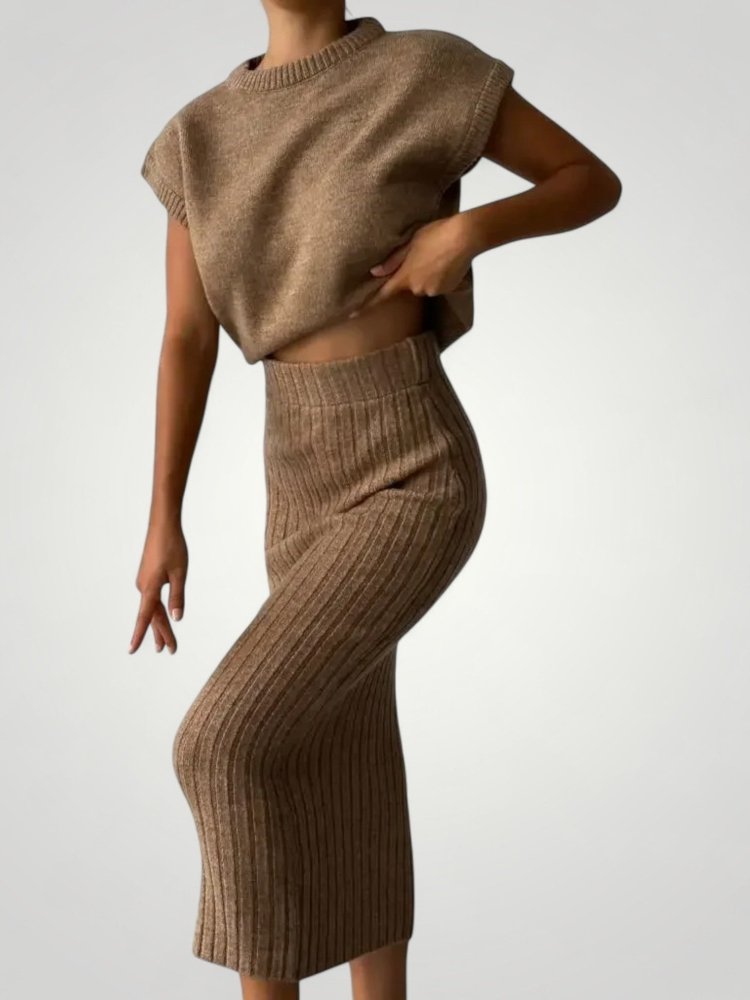 Ärmelloses Stricktop Damen im Modischen Look