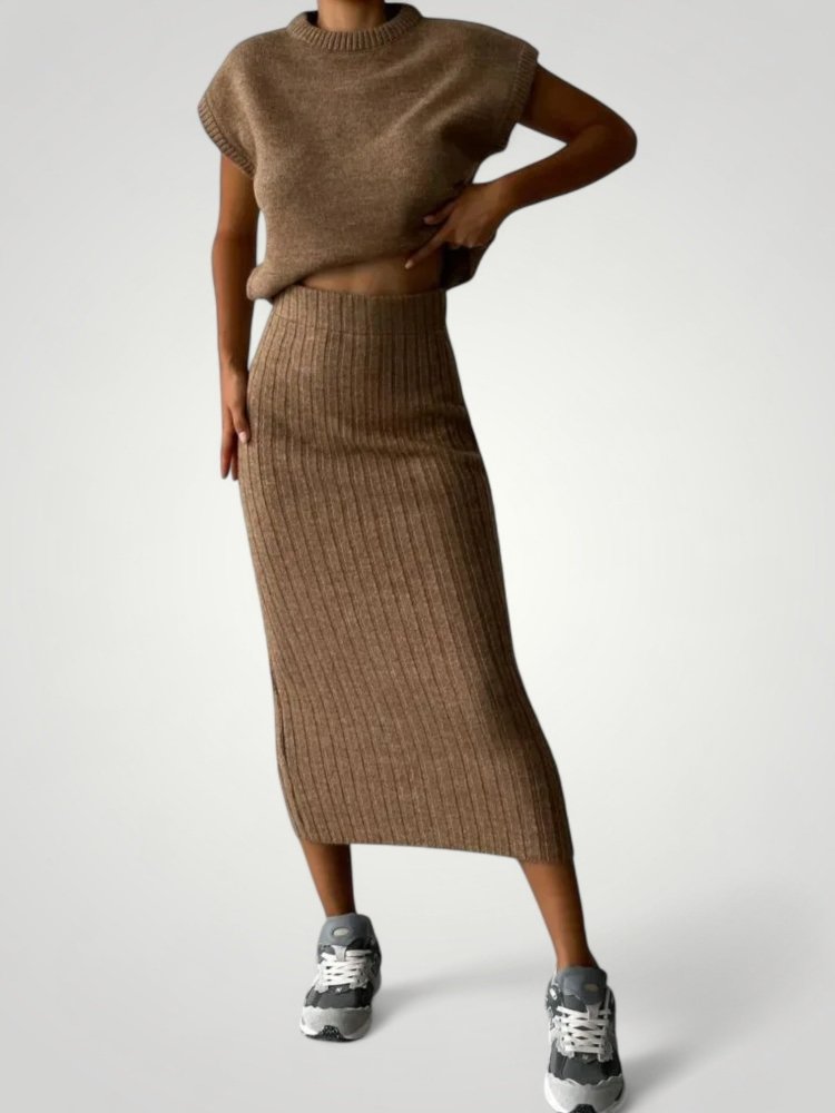 Ärmelloses Stricktop Damen im Modischen Look