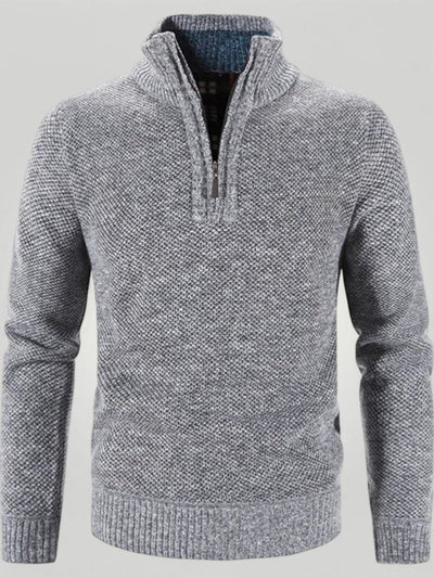 Dicker Pullover mit Reißverschluss