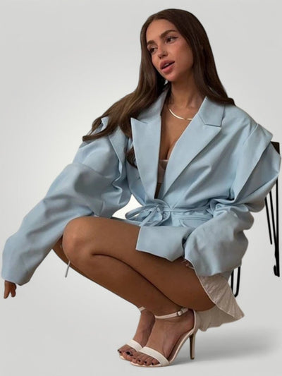 Eleganter Blazer Damen mit Taillengürtel