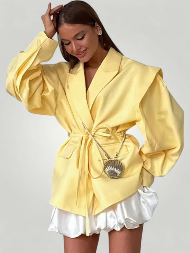 Eleganter Blazer Damen mit Taillengürtel