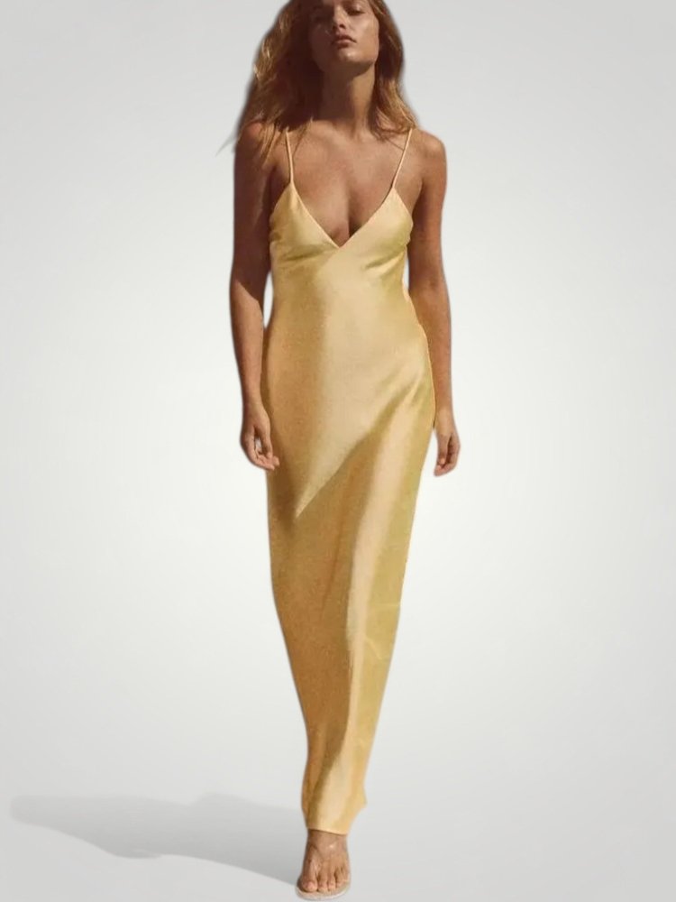 Elegantes Damenkleid mit Verführerischem V-Ausschnitt