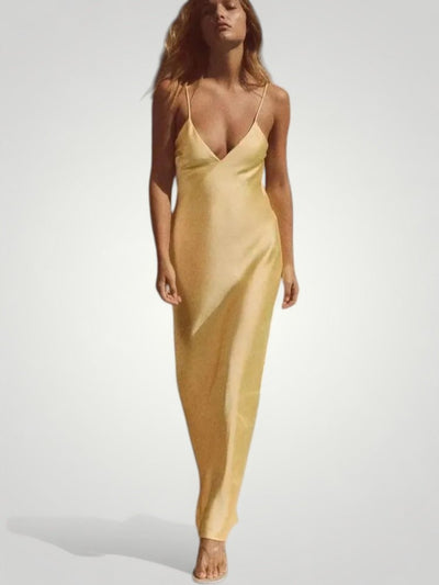 Elegantes Damenkleid mit Verführerischem V-Ausschnitt