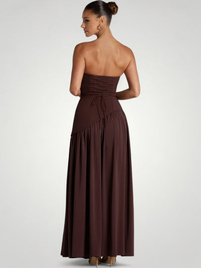 Elegantes Maxikleid mit Asymmetrischem Design