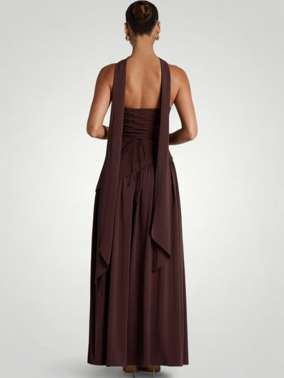 Elegantes Maxikleid mit Asymmetrischem Design