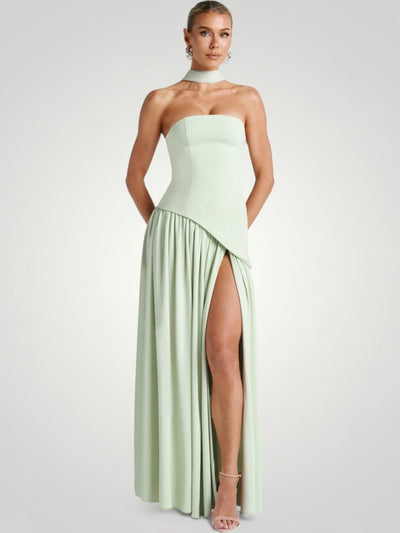 Elegantes Maxikleid mit Asymmetrischem Design