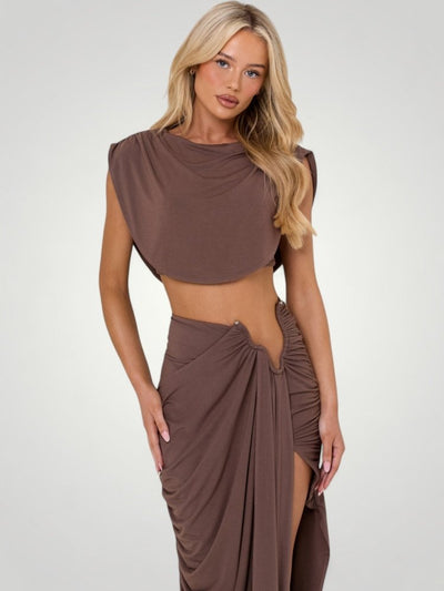 Maxiset Sommer mit Figurschmeichelndem Fall