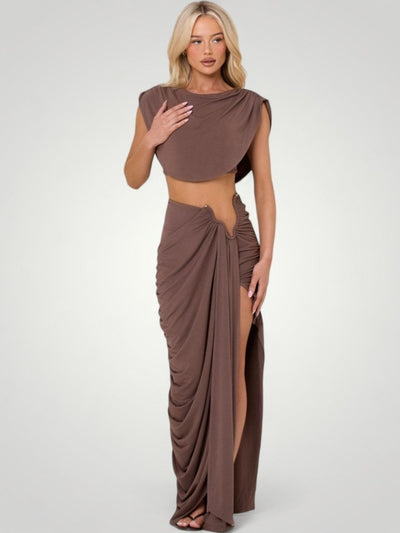 Maxiset Sommer mit Figurschmeichelndem Fall