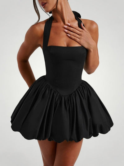 Verspieltes Mini-Kleid mit Puffball-Skirt