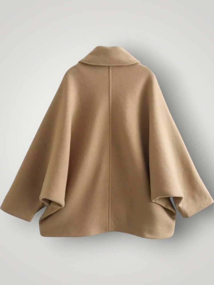 Wollmantel für Damen in Beige mit elegantem Schnitt